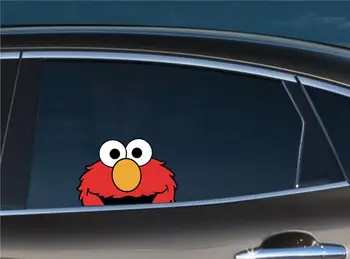 Animacinių filmų Elmo Kyšantį Automobilių Lipdukas Vinilo Auto Reikmenys, auto stiklo Automobilių Stilius Decal PVC 13cm*8cm