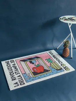 Animacinių filmų Meno Stilius Laišką Dizaino neslidus Kilimėlis Pėdų Koridoriuje, Verandoje Plotas Kilimas Namų Miegamojo Durų Kilimėliai Namo Įėjimo Słomianka