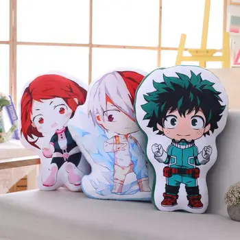 Anime Mano Herojus Akademinės Bendruomenės Boku No Izuku Katsuki Todoroki Įdaryti Pliušinis Žaislas, Lėlė, Minkšta Pagalvė Pagalvėlės Mielas