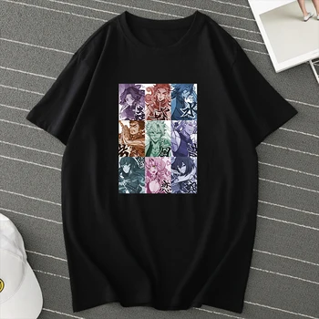 Anime Marškinėliai Vyrams Grafinis Viršuje Demon Slayer Marškinėlius Moterų 2020 M. Vasarą, Trumpas Rankovėmis Tee Viršūnes, Juoda T-shirt Cool Japonų Drabužių