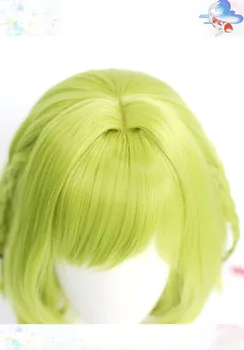 Anime Tualetas-Privalo Hanako-kun Nanamine Sakura Cosplay Perukas Trumpas Žalia Karščiui Atsparių Sintetinių Plaukų Perukas + Perukas Bžūp
