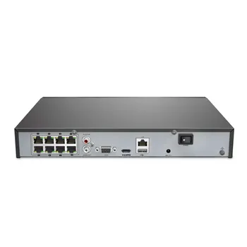 ANNKE 8CH 4K POE NVR Diktofono, CCTV Kit VGA Saugumo Sistema NVR 1080P/3MP/5MP/8MP/4K POE IP Camera NVR, Onvif H. 265+