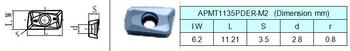 APMT1135PDER M2 10vnt/daug AHNO CNC Solide Karbido Pjovimo Frezavimo Įdėklai Priemones Veido Malūnas BAP 400R ir RAP75