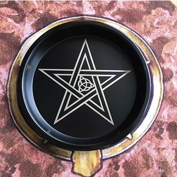Astrologija Pentagram Žvakidė stalo altoriaus plokštės Triquetra Būrimą Wicca ceremonija Priedai