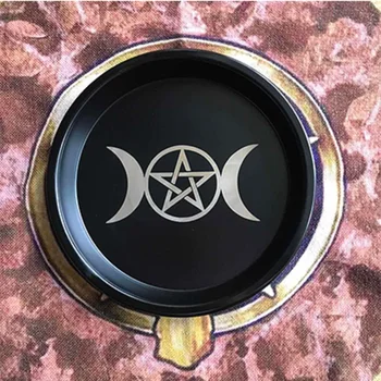 Astrologija Pentagram Žvakidė stalo altoriaus plokštės Triquetra Būrimą Wicca ceremonija Priedai