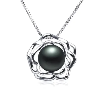 Atstumas parduoti!! Aukštos Blizgesys Natūralių Gėlavandenių Perlų 2020 Naujas Mados Gėlių Karolius, Moterims, 925 sidabro Karoliai Karšto