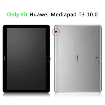 Atveju, Huawei MediaPad T3 10 MAA-L09 MAA-L03 9.6 Ultra Plonas Sulankstomas Stovas Padengti Atveju už Garbę Žaisti Mygtukai 2 9.6