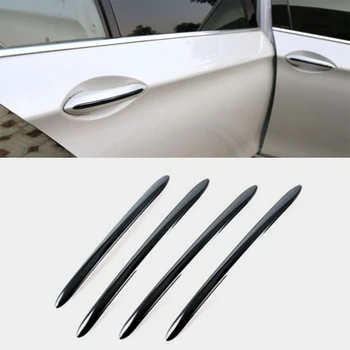 Aukštos kokybės, 304 nerūdijančio plieno, juoda pusės durų rankena padengti apdailos juostelės, skirtos 2011-2017 BMW 5 serijos F10 F18 F11