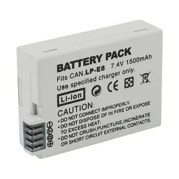 Aukštos Kokybės LP-E8 Battery Pack Bateria LP-E8 Lp E8 Canon 550D 600D 650D 700D X4 X5 X6i X7i T2i T3i T4i T5i DSLR Fotoaparatas 0.11