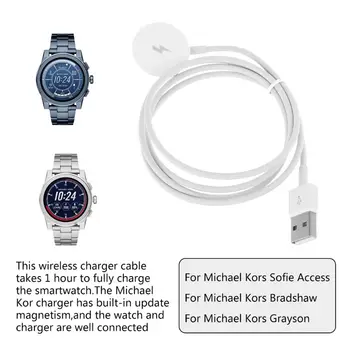 Aukštos Kokybės Naujas Nešiojamas Įkrovimo Stovas Dokas Smart Žiūrėti Įkroviklio Kabelį Michael Kors Prieigos Smartwatch