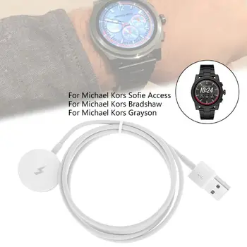 Aukštos Kokybės Naujas Nešiojamas Įkrovimo Stovas Dokas Smart Žiūrėti Įkroviklio Kabelį Michael Kors Prieigos Smartwatch