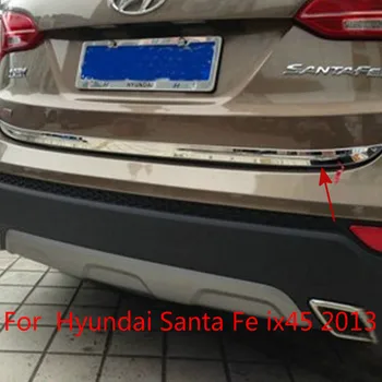 Aukštos kokybės nerūdijančio plieno Galinės bagažo skyriaus Dangtis Padengti Apdaila Už Hyundai Santa Fe ix45 2013 m. Automobilio Stiliaus Automobilių apima