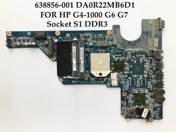 Aukštos kokybės nešiojamas plokštę HP Pavilion G4-1000 G6 G7 638856-001 DA0R22MB6D1 Socket S1 DDR3 Visiškai Išbandyta
