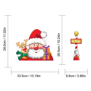 Aukštos Kokybės Nuimamas Medžiagos, Automobilių Lipdukas Kalėdų Dekoracijas namams 2020 Kalėdų Papuošalai Navidad Noel Dovanos Naujųjų Metų 2021