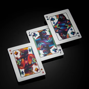 Aukščiausios Kokybės Nešiojamų Įsiutę Kaukoles Mini Pokerio Rinkinys Kūrybos Kaukolės Žaidimo Kortelės Gradientas Spalvotų Skeleto Modelio Magija Žaislai
