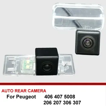 Automobilio Galinio vaizdo Kamera Peugeot 406 407 5008 206 207 306 307 Atbulinės eigos Atsarginės automobilių Stovėjimo aikštelė Kamera 170 Plataus Kampo Vandeniui CCD