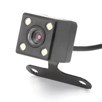 Automobilio Galinio vaizdo Kamera Universalios Atsarginės automobilių Stovėjimo aikštelė Kamera 4 LED Naktinio Matymo Vandeniui 170 Platus Kampas, HD spalvotą Vaizdą
