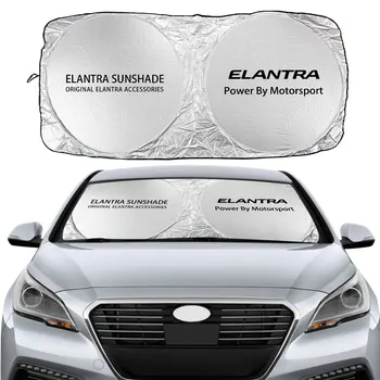 Automobilio priekinį Stiklą Saulės Pavėsyje Padengti Hyundai Elantra SE sedanas GLS Sedanas Avante Auto Reikmenys Blokuoja UV Spindulių, Saulės Skydelis Raštas