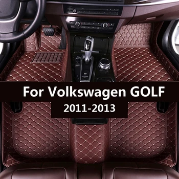 Automobilių kilimėliai Volkswagen GOLF 2011 m. 2012 m. 2013 m Custom auto pėdų Pagalvėlės automobilių kilimų dangtis