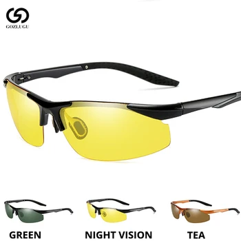 Automobilių naktinio matymo akiniai vairuotojo akiniai poliarizuoti akiniai nuo saulės unisex akiniai nuo saulės akiniai, automobilio vairavimo akiniai