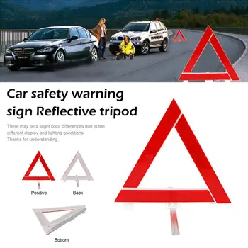 Automobilių Priedai, Automobilių Transporto Avarinių Gedimų Įspėjamasis Ženklas Trikampis Atspindinti Kelių Eismo Saugumo Automobilių Stovėjimo Aikštelė Įspėjamieji Ženklai