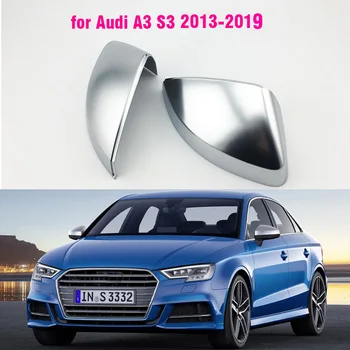 Automobilių Veidrodėliai Padengti Audi A3 S3 2013 - 2019 Matinis Chrome 