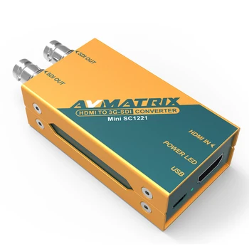 AVMATRIX Mini SC1221 HDMI SDI Konverteris Kišeninės Transliacijos Konverteris HDMI Įvesties Signalas Dual SDI Signalo