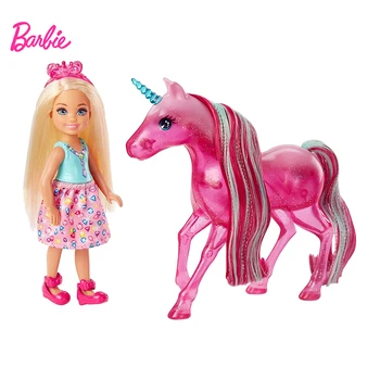 Barbie Mados Lėlės Mažai Kelly Vienaragis Pasakų Rinkinys Staigmena Lėlės Žaislas Mergaitės Lėlės Vaikams, Žaislų, Dovanų Kalėdų Žaislai FPL82