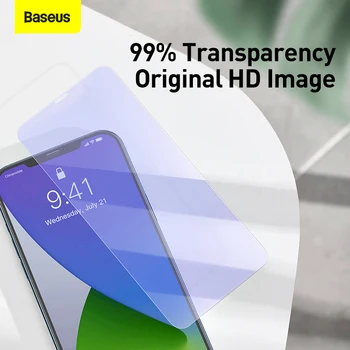 Baseus 2vnt 0,3 mm Screen Protector, iPhone 12 Pro Max Pilnas draudimas Apsauginis Stiklas 