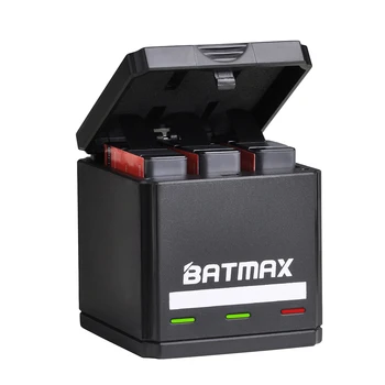 Batmax už GoPro 8 GoPro hero 8 baterija Visiškai Iššifruoti +USB Triple įkroviklis, dėžutė su C Tipo uosto Gopro hero 8 Veiksmo Kameros