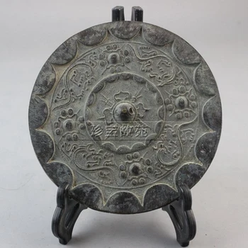 Bauda antikvariniai bronzos veidrodis su modelio Han Dinastija