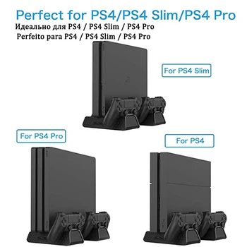 Bazinė Paramos Sony Playstation Play Station PS 4 PS4 Slim Pro Žaidimų Konsolės Stovas Radiatorius Aušinimo Ventiliatorius Valdiklio Priedai