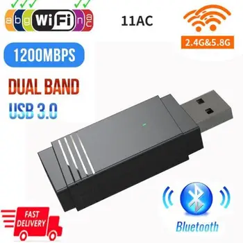 Belaidis USB Wi-fi Adapteris 1200Mbps USB 3.0 Dual Band 