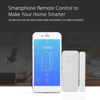 Belaidžio Smart WiFi Durų, Langų Jutiklis, Magnetinis Jutiklis APP Kontrolės Dirbti Su Alexa