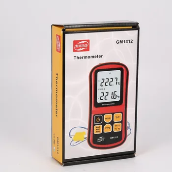 BENETECH GM1312 Dual-channel Digital Termopora Termometras -50~300 Nešiojamą Temperatūros Matuoklis 2vnt K Tipo Termopora