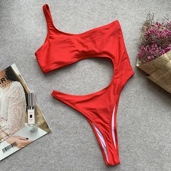 Bikini 2019 mujer monokini Pledas maudymosi kostiumėlį vienas gabalas bodysuits Aukštos sumažinti seksualus maudymosi kostiumėliai, tvarstis Monokini maudymosi kostiumas