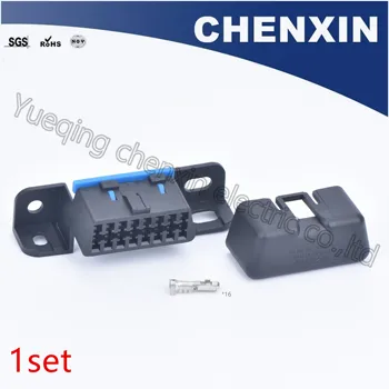 Black 16 pin vandeniui plug Obd Ii adapteris vyrų auto jungtis elektros laidais jungtys MG610761-5