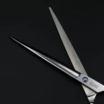 Black Knight 9 colių šunelis viliojimo žirklės aukštos kokybės profesionalią baber salonas žirklės tiesiai žirklės su byla