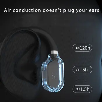 Bluetooth 5.0 Ausinės Ausinės Sporto Kaulais Ausinės Belaidžio Ne In-Ear Ausinės IPX6 Vandeniui Ausies Kabliuko