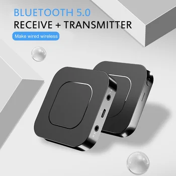 Bluetooth 5.0 Belaidžio Garso Siųstuvas ir Imtuvas RCA/AUX Adapteris, Suderinamas KOMPIUTERIO, Namų Kino sistemos, Ausinių Player