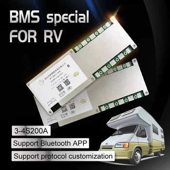 BMS 3S 4S 200A Piko 400A PCB trijų Komponentų Geležies, Ličio, 