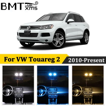 BMTxms 25Pcs Automobilio LED Interjero Žemėlapis Dome Light Kit Canbus Volkswagen Touareg II 7P 7P5 7P6 2010-Metu Auto Priedai