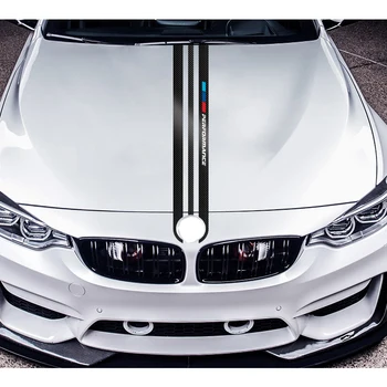 BMW e90 e46 e39 e60 f30 f10 f15 e53 X5 x6 TPIC Automobilių Stiliaus Lipdukai Anglies Pluošto Automobilio Kapoto Lipdukas Lipdukai M Naudingumo Dekoras