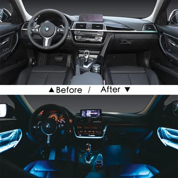BMW X5/X6 8/9/11 spalvos automobilis dekoratyvinis auto aplinkos šviesos led juostelė F15/F85/F16/G05/G06 tiuningas, automobilių reikmenys