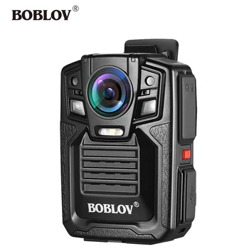 BOBLOV HD66-02 1290P Kūno Dėvėti Kamera Policijos 32GB/64GB Saugumo Išorės IR Infraraudonųjų spindulių Lęšis mini Kūno cam bodycamera gizli kamera