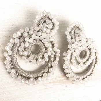Bohemijos hand-made crystal dideli auskarai ponios mados pakabukas auskarai šalis gimtadienio dovana 2018 bižuterijos didmeninė naujas