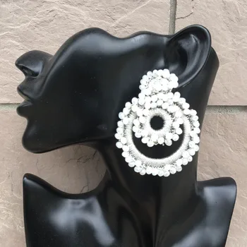 Bohemijos hand-made crystal dideli auskarai ponios mados pakabukas auskarai šalis gimtadienio dovana 2018 bižuterijos didmeninė naujas