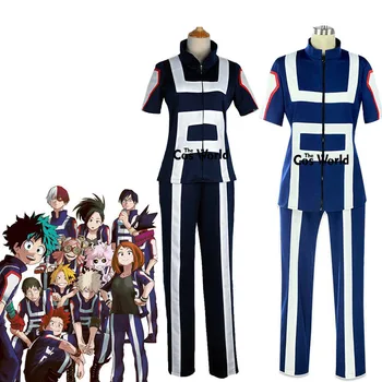 Boku No Herojus Akademinės Bendruomenės Mano Herojus Akademinės Bendruomenės Salė Tiktų Vidurinės Mokyklos Uniformą Sporto Dėvėti Aprangą Pritaikyti Anime Cosplay Kostiumai