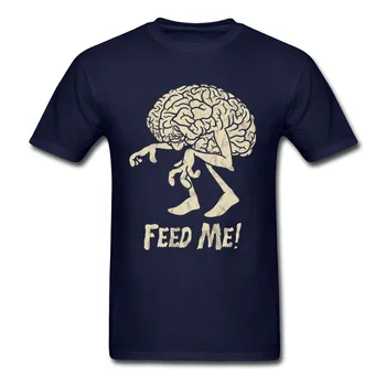 Braindead Pašarų Mane T-shirt Vyrai Svetimas Dalykų Marškinėliai The Walking Dead Smegenų Spausdinti Tees Retro 80s Trumpas Rankovės Medvilnės Streetwear