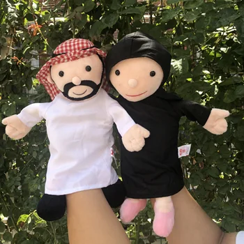 Burnos anga Ranka lėlių šou rekvizitai Arabų emyratai prince of Dubai mergina tėvas policijos gydytojas, senelis ir Močiutė Pliušiniai žaislai